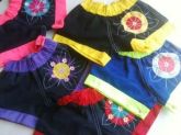 Short Infantil Feminino Cores Veste 1 a 5 anos 