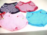 Shortinho infantil listrado feminino / Tamanho: Único