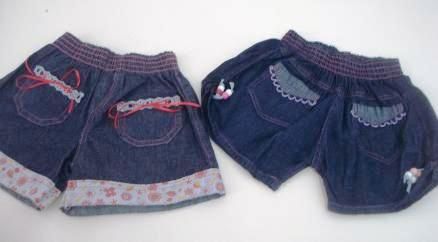 Shortinho Infantil Jeans
